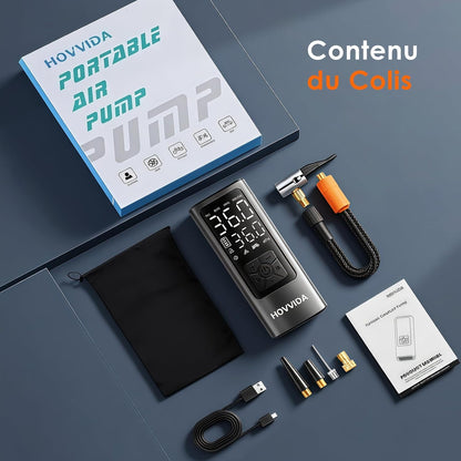 Gonfleur de Pneus Portable Intelligent – Rechargeable & Ultra Puissant