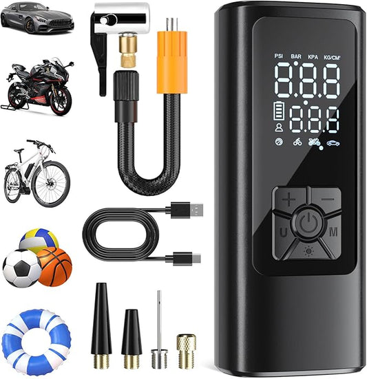 Gonfleur de Pneus Portable Intelligent – Rechargeable & Ultra Puissant